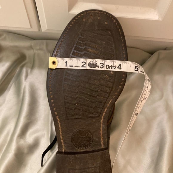 RARE Vintage Black Hy-test Steel Toe Metatarsal Safety Ankle Shoes Boots 1960s - Picture 12 of 12